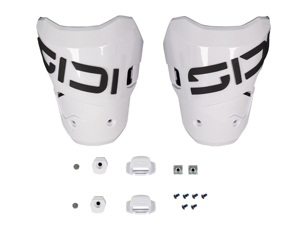 SHIN PLATE SPARE PARTS WHITE BLACK - Sidi Sport