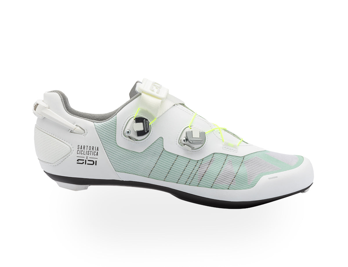 LAGHÈE SPRINTER 2 ROAD BRIGHT WHITE LIGHT GREEN - Sidi Sport