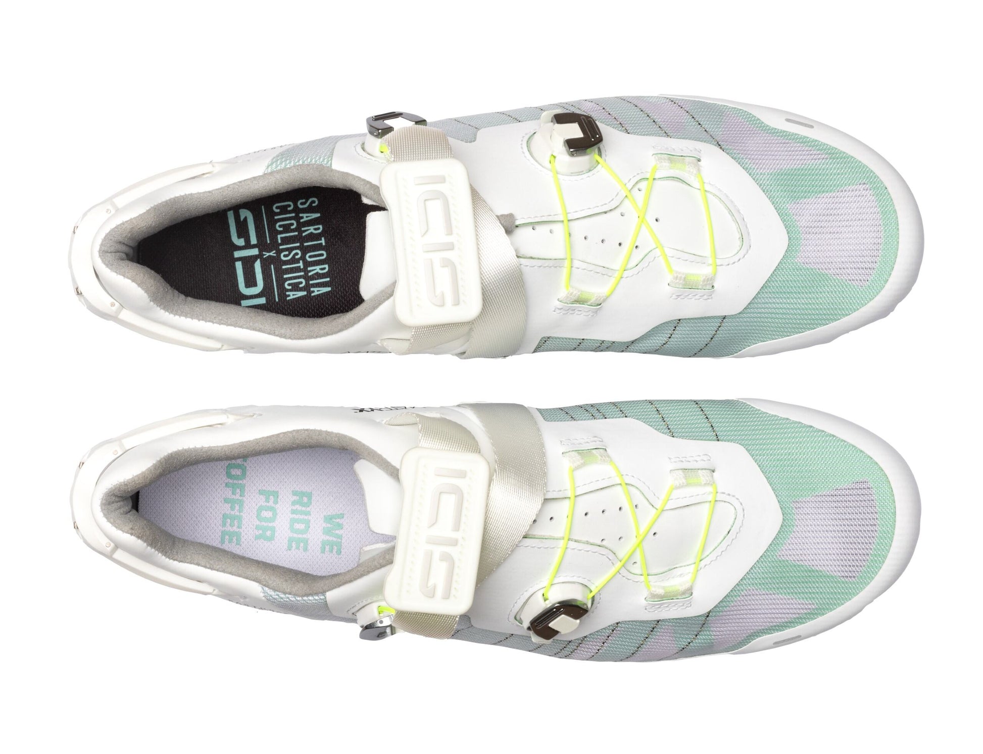 LAGHÈE SPRINTER 2 ROAD BRIGHT WHITE LIGHT GREEN - Sidi Sport